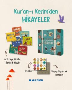 Kuran-ı Kerim'den Hikayeler - 7 Kitap, Ahşap Oyuncak ve Sticker - Kutulu Özel Set (Yaş: 3-6)