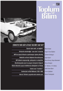 Toplum ve Bilim Sayı: 158