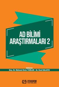 AD BİLİMİ ARAŞTIRMALARI 2 AD BİLİMİ ARAŞTIRMALARI 2