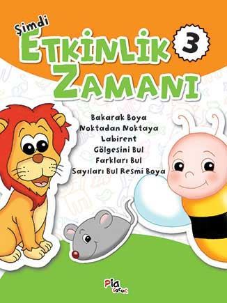 Şimdi Etkinlik Zamanı 3 – Bakarak Boya – Noktadan Noktaya – Labirent – Gölgesini Bul – Farkları Bul – Sayıları Bul Resmi Boya