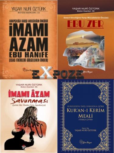 Yaşar Nuri Öztürk Seti 4 Kitap - Kur'an-ı Kerim Meali, İmamı Âzam Ebu 