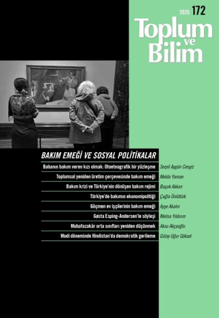 Toplum ve Bilim Dergisi Sayı: 172