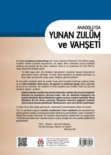 Anadolu'da Yunan Zulüm ve Vahşeti Mustafa Zahit Öner