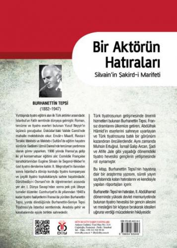 Bir Aktörün Hatıraları - Silvain'in Şakird-i Marifeti Burhanettin Teps