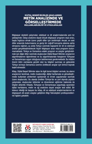 Dijital Beşerî Bilimler Araçlarının Metin Analizinde ve Görselleştirme