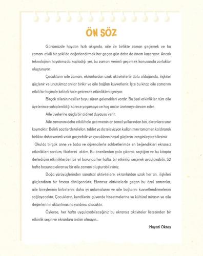 Ekransız Aktiviteler - (Yaş: 7+) Hayati Oktay