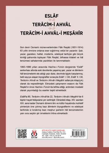 Eslâf • Terâcim-i Ahvâl • Terâcim-i Ahvâl-i Meşâhîr Fâik Reşâd