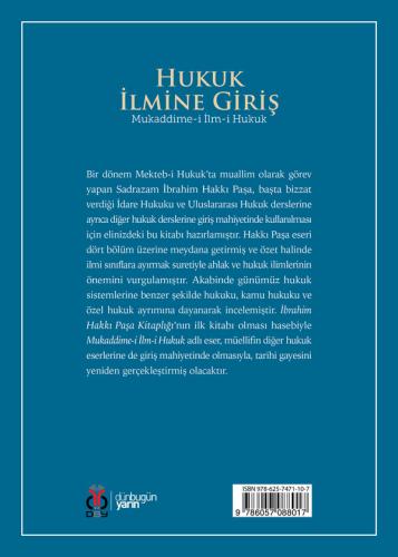 Hukuk İlmine Giriş İbrahim Hakkı [Paşa]