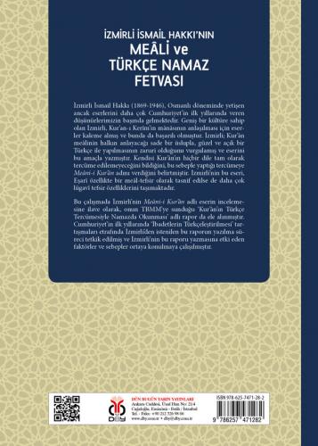 İzmirli İsmail Hakkı'nın Meâli ve Türkçe Namaz Fetvası Akif Yıldırım