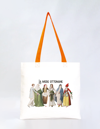 Gabardin Kumaş Tasarım Bez Çanta Osmanlı Moda