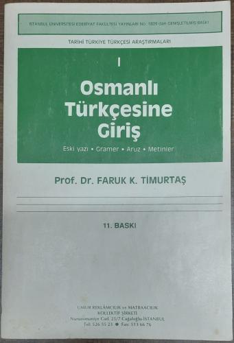 Osmanlı Türkçesine Giriş 1
