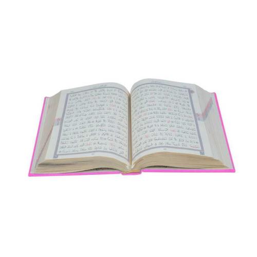 Çanta Boy Termo Deri Kur'an-ı Kerim (Pembe, Mühürlü)