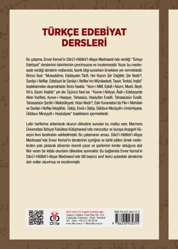 Türkçe Edebiyat Dersleri Enver Kemal