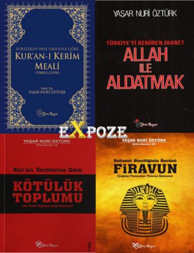 Yaşar Nuri Öztürk Seti 4 Kitap - Kur'an-ı Kerim Meali, Allah ile Aldat