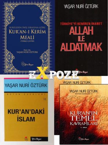 Yaşar Nuri Öztürk Seti 5 Kitap - Kur'an-ı Kerim Meali, Allah ile Aldat