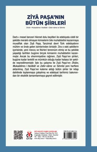 Ziyâ Paşa'nın Bütün Şiirleri Ufuk Saz